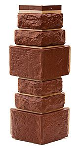 Угол T-Сайдинг, Дикий Камень Коричневый купить в Владивостоке