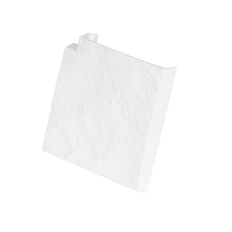 Угловая накладка для бордюра в белом цвете купить в Владивостоке