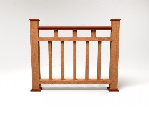 Ограждение из ДПК FG1 терракотового цвета купить в Владивостоке