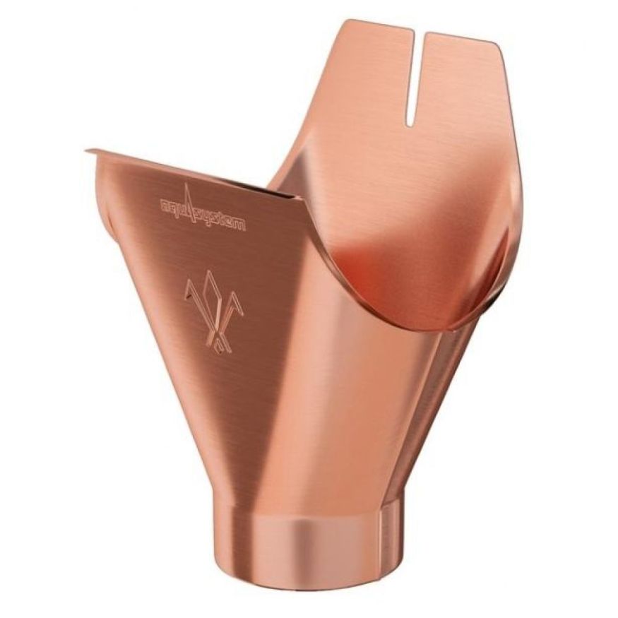 Воронка желоба Aquasystem из меди 125/90 купить в Владивостоке