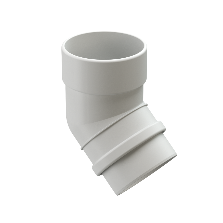 Колено водосточное 45˚ Docke Lux, Пломбир купить в Владивостоке