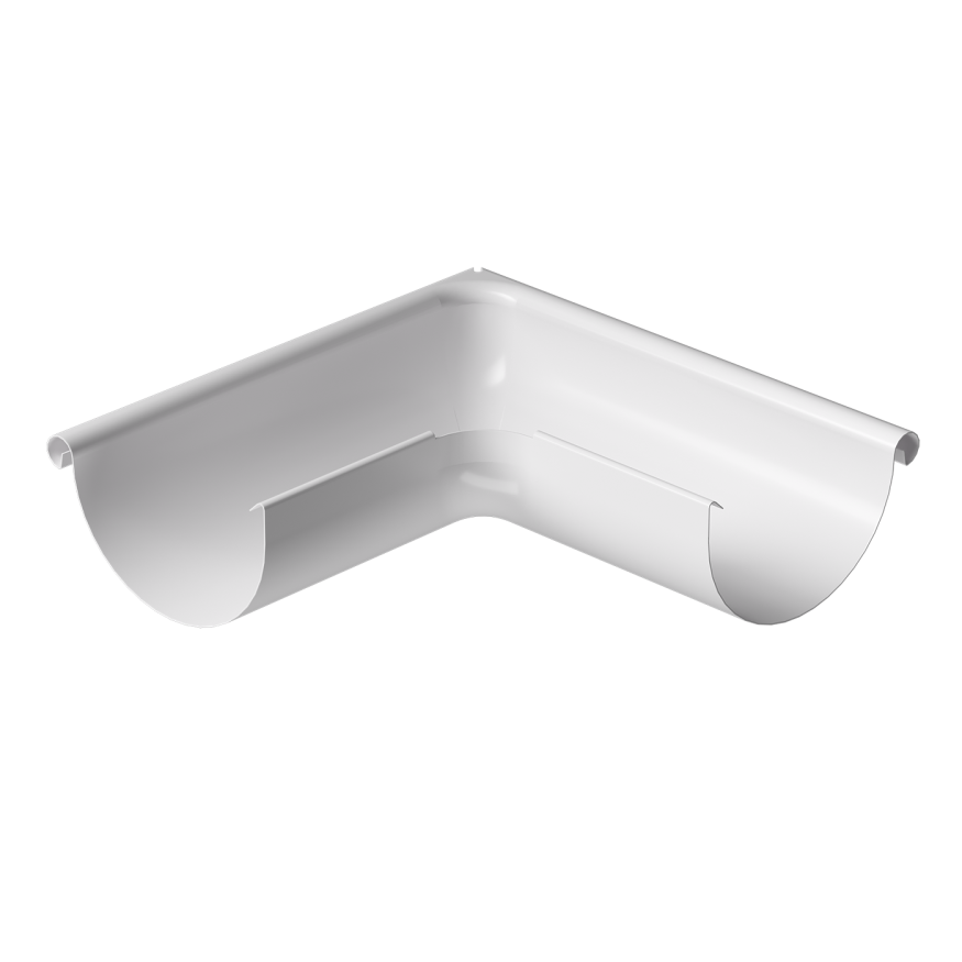 Внешний угол желоба 90˚, Docke Stal Premium, цвет Пломбир купить в Владивостоке