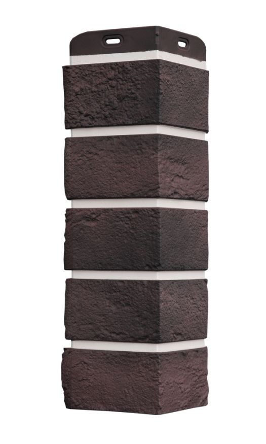 Угол наружный Grand Line, Состаренный кирпич Design Plus, Кофе (Белый шов) купить в Владивостоке