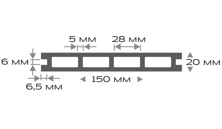 Террасная доска ДПК Outdoor 3D HAVANA/Вельвет серый купить в Владивостоке