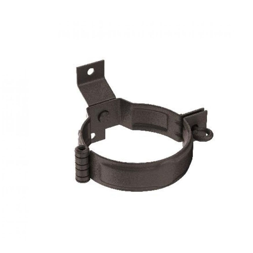 Декоративный хомут для труб под дерево с креплениями, Aquasystem, RR 32 Тёмно-коричневый матовый 150/100. купить в Владивостоке