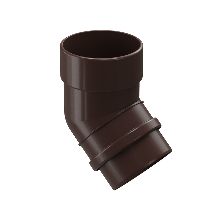 Колено водосточное 45˚ Docke Lux, Шоколад купить в Владивостоке