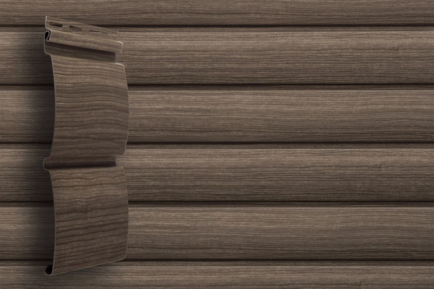 Сайдинг Grand Line, Блок-хаус Tundra, Цвет Кедра купить в Владивостоке