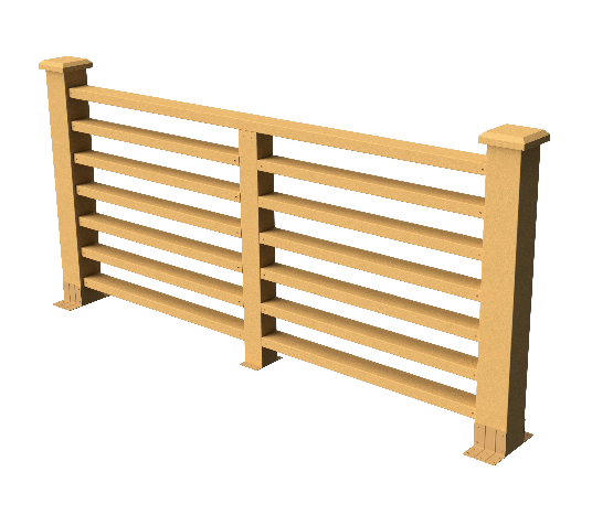 Декоративное ограждение из ДПК GRINDERDECO Марсело песчаник купить в Владивостоке