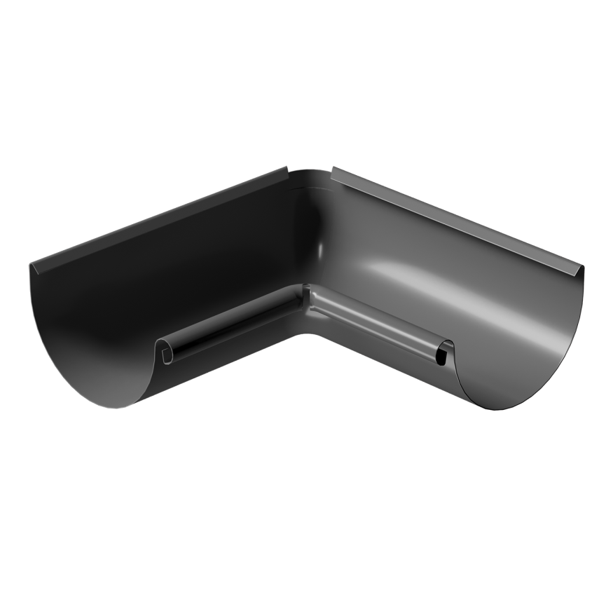 Внутренний угол желоба 90˚, Docke Stal Premium, Цвет графит купить в Владивостоке