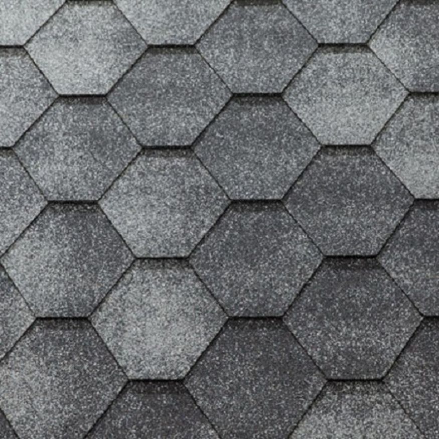 Гибкая черепица KATEPAL JAZZY серого цвета купить в Владивостоке