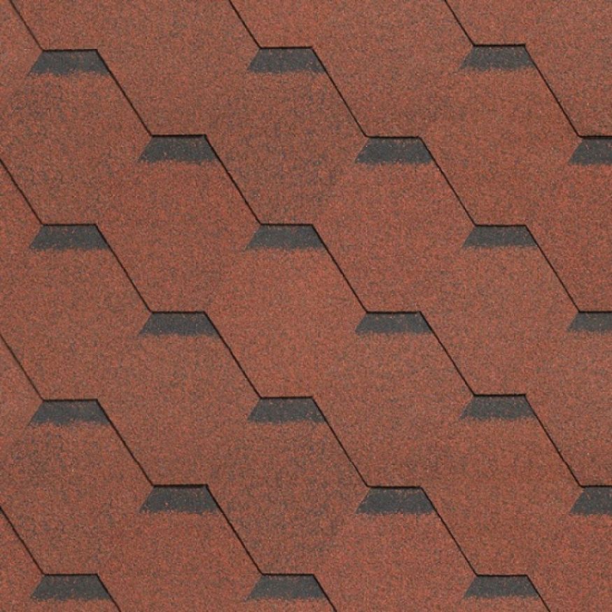 Гибкая черепица Shinglas, Ультра, Самба, Рубин. купить в Владивостоке