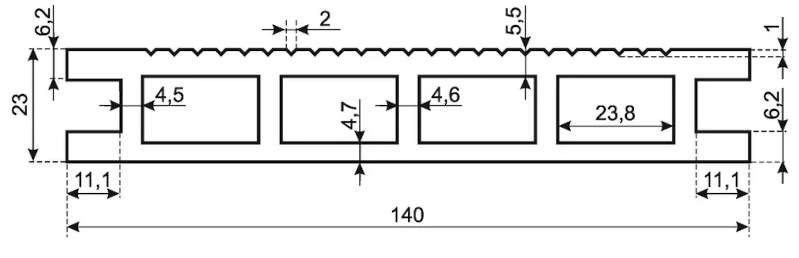 Террасная доска ДПК POLIVAN GROUP 3D+вельвет пустотелая двухсторонняя DENPASAR темно-коричневая. купить в Владивостоке