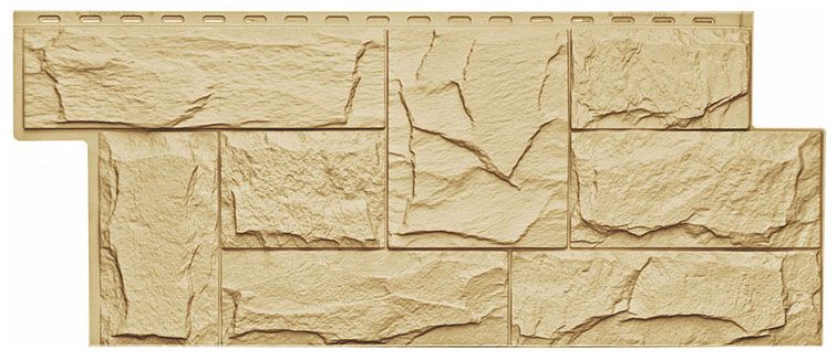 Фасадная панель T-Сайдинг, Гранит Леон ЭКО-1 Амбер купить в Владивостоке