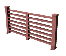 Декоративное ограждение из ДПК GRINDERDECO Марсело Мербау