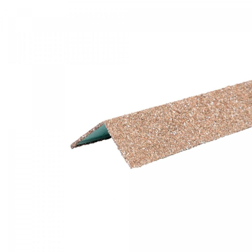 Угол металлический внешний ТЕХНОНИКОЛЬ HAUBERK, Коричнево-бежевый купить в Владивостоке