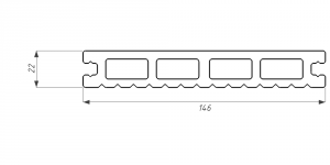 Террасная доска WOODVEX Select ДПК Бело-серый купить в Владивостоке