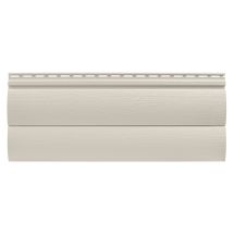 Виниловый сайдинг Tecos, двойной оцилиндрованный брус, Слоновая кость