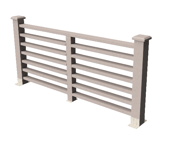 Ограждение декоративное ДПК GRINDERDECO Марсело, выбеленный дуб купить в Владивостоке