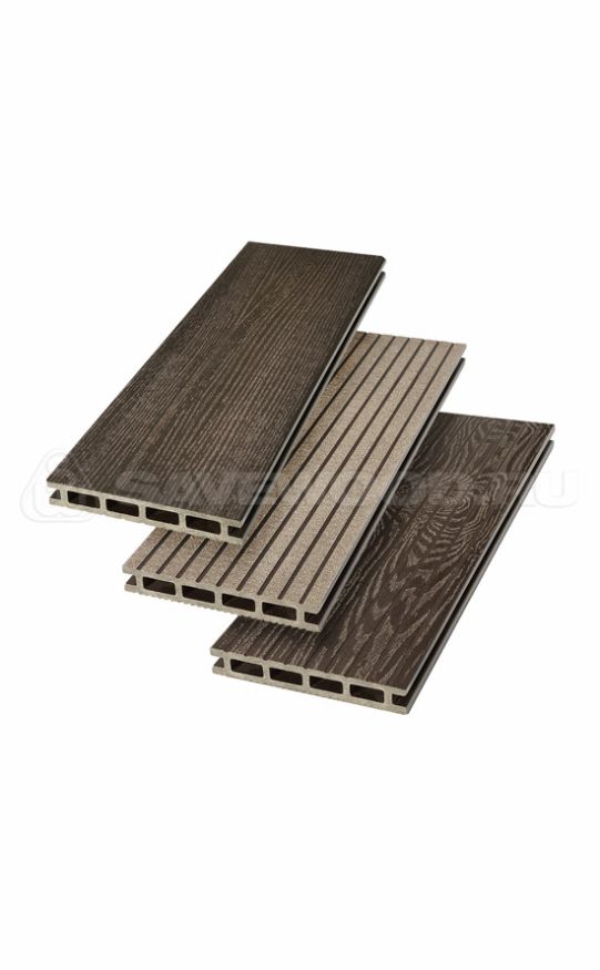 Террасная доска ДПК SaveWood, SW Carpinus (R), Темно-коричневый купить в Владивостоке