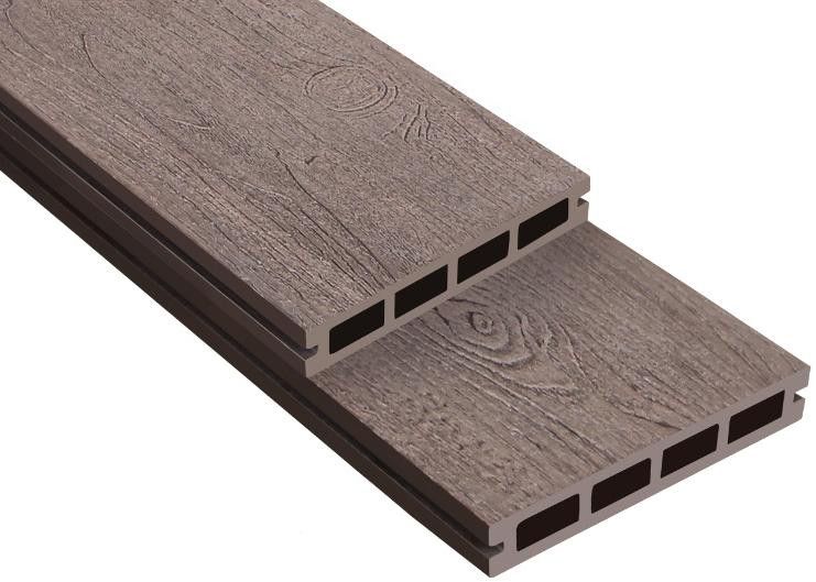 Террасная доска ДПК Outdoor 3D NEVADA/CALIFORNIA коричневая микс купить в Владивостоке