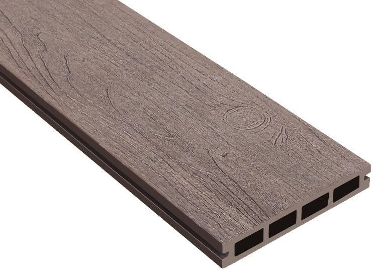 Террасная доска ДПК Outdoor 3D NEVADA/CALIFORNIA коричневая микс купить в Владивостоке