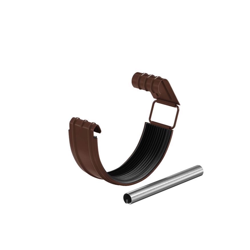 Соединитель желоба в комплекте Aquasystem, RAL 8017 Коричневый 150/100 купить в Владивостоке