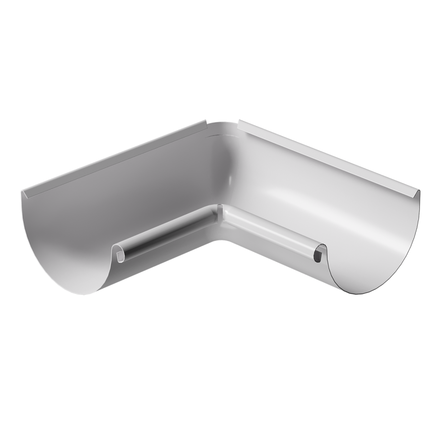 Внутренний 90˚ угол желоба Docke Stal Premium, цвет Пломбир купить в Владивостоке