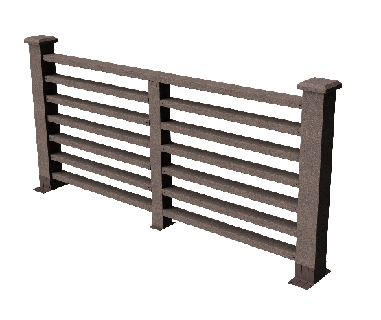 Декоративное ограждение ДПК GRINDERDECO Марсело в цвете венге купить в Владивостоке