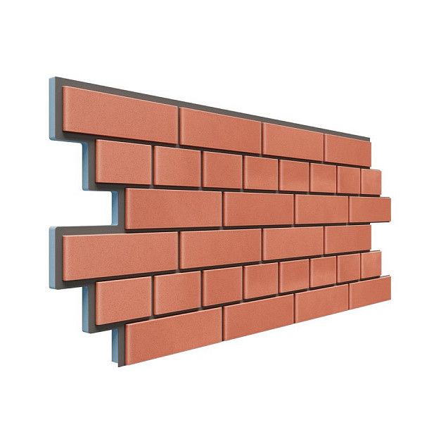 Фасадная термопанель Доломит Кирпич 20мм, Красный купить в Владивостоке