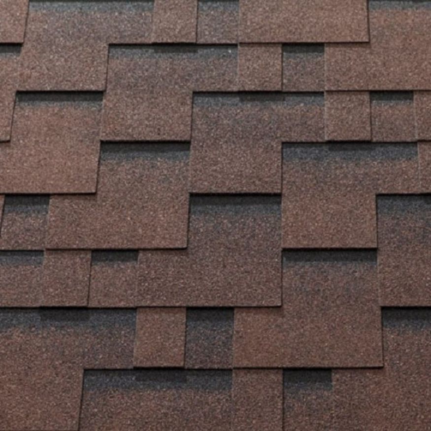 Гибкая черепица KATEPAL ROCKY, цвет спелый каштан купить в Владивостоке