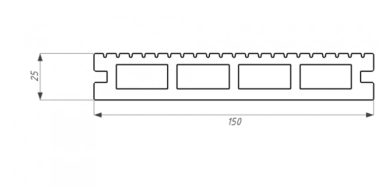 Террасная доска из ДПК WOODVEX, Expert, Сакура купить в Владивостоке