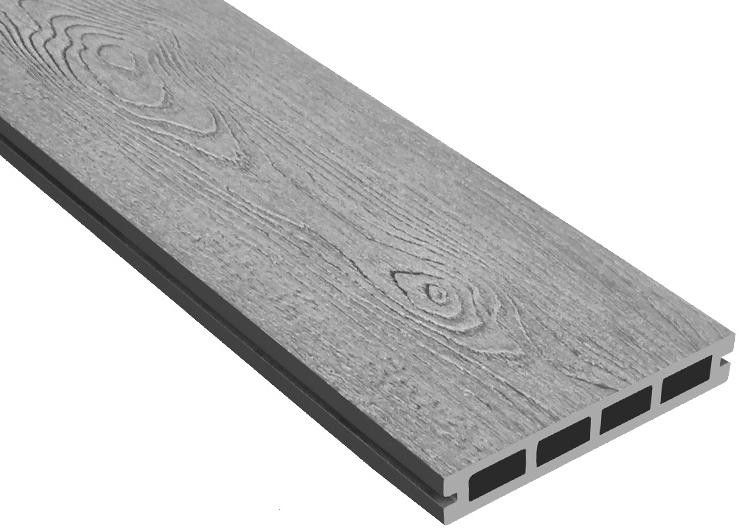 Террасная доска ДПК Outdoor 3D NEVADA/CALIFORNIA в сером цвете. купить в Владивостоке