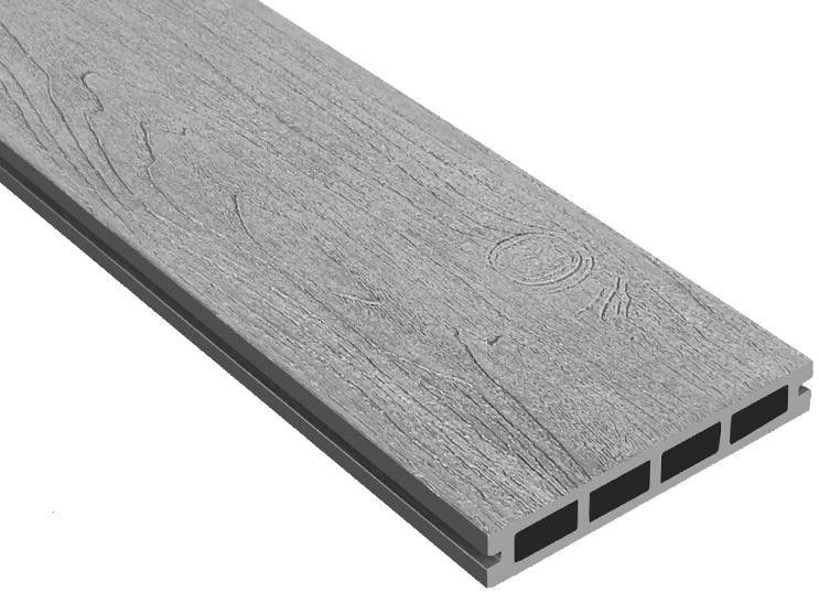 Террасная доска ДПК Outdoor 3D NEVADA/CALIFORNIA в сером цвете. купить в Владивостоке