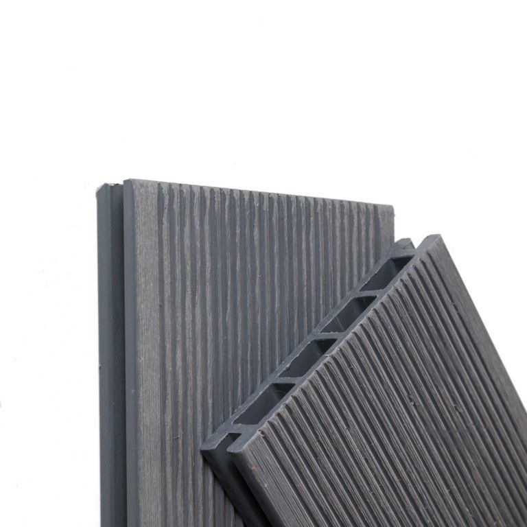 Террасная доска Экодекинг Титан 3D, Серый купить в Владивостоке