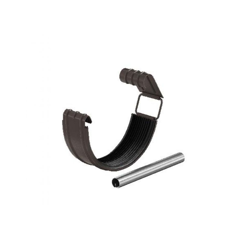 Соединитель для желоба Aquasystem, RR 32, тёмно-коричневый, 125/90 в комплекте купить в Владивостоке