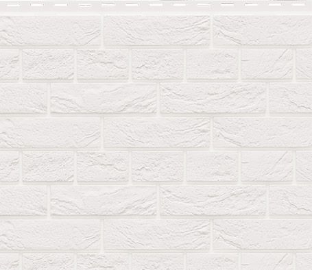 Фасадная панель Доломит, Кирпич Славянка, Белоснежный купить в Владивостоке