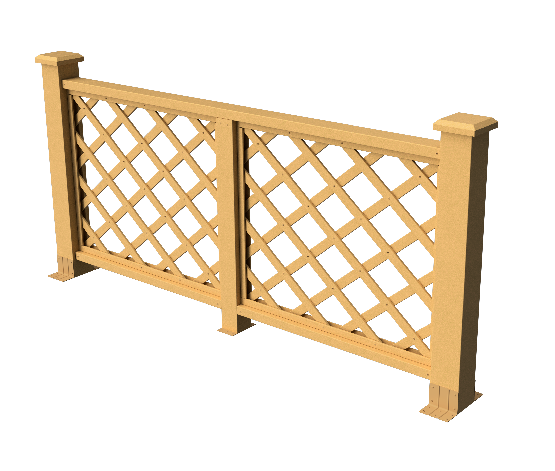 Декоративное ограждение из ДПК GRINDERDECO Ламбет песчаник купить в Владивостоке