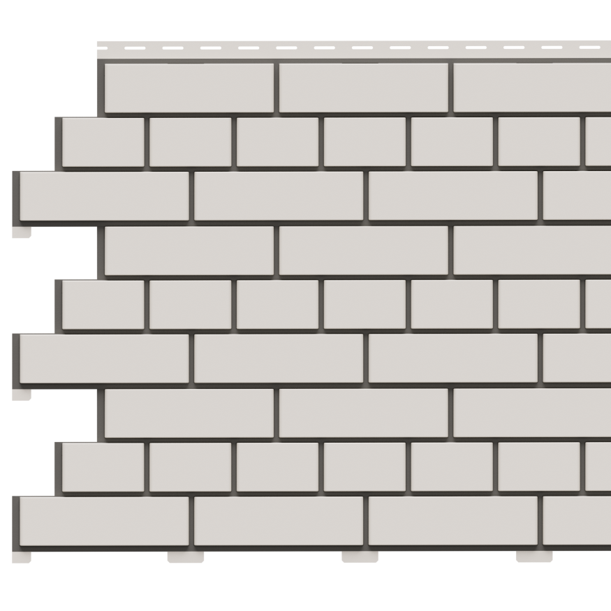 Фасадная панель Доломит, Белый прокрашенный кирпич купить в Владивостоке