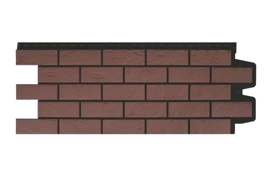 Фасадная панель Grand Line, Состаренный кирпич Design Plus, Корица (Черный шов) купить в Владивостоке