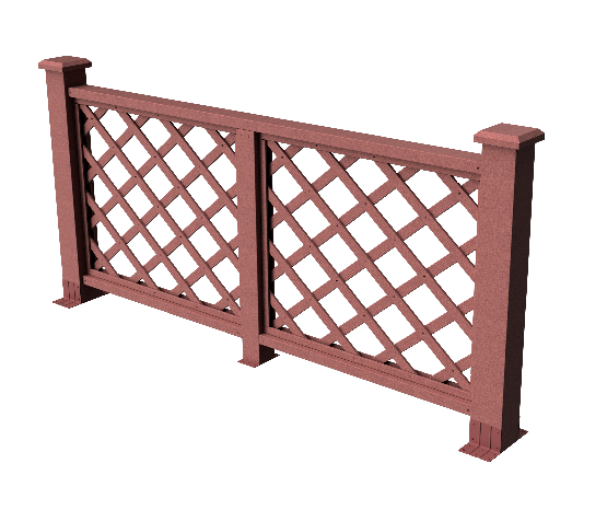 Декоративное ограждение из ДПК GRINDERDECO Ламбет мербау купить в Владивостоке
