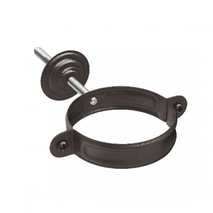 Комплект для крепления труб Aquasystem RR 32, тёмно-коричневый матовый, 150/100. купить в Владивостоке