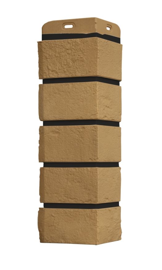 Угол наружный Grand Line, Состаренный кирпич Design Plus, Солома (Черный шов) купить в Владивостоке