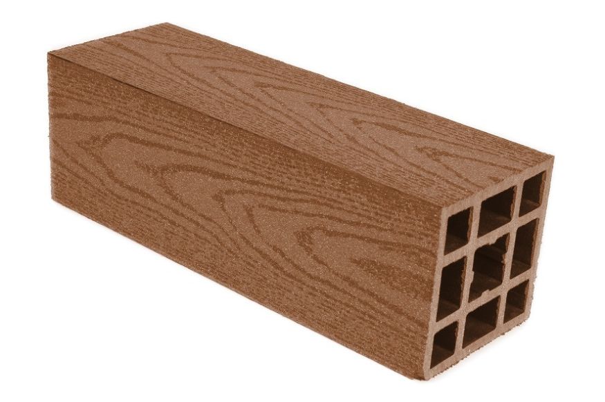 Столб гладкий ДПК AITEXPLAST цвет какао купить в Владивостоке