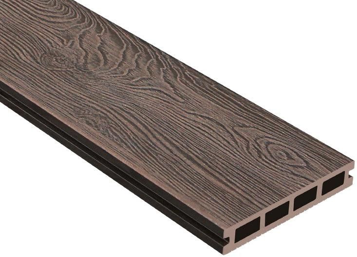Террасная доска ДПК Outdoor 3D NEVADA/Коричневый вельветовый микс купить в Владивостоке