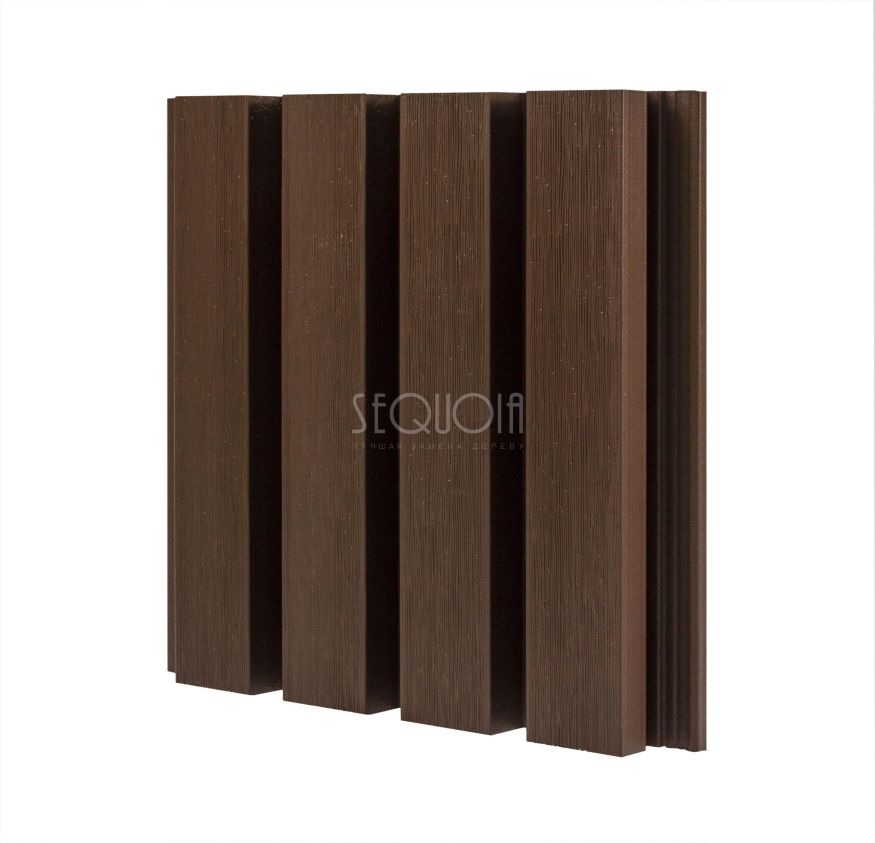 Доска фасадная SEQUOIA co-extrusion Коричневая купить в Владивостоке