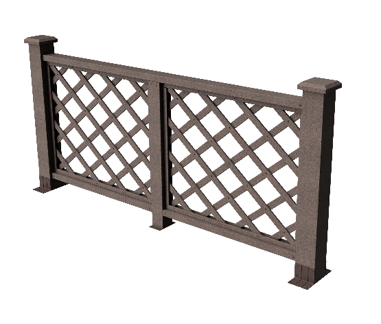 Декоративное ограждение из ДПК GRINDERDECO Ламбет венге купить в Владивостоке