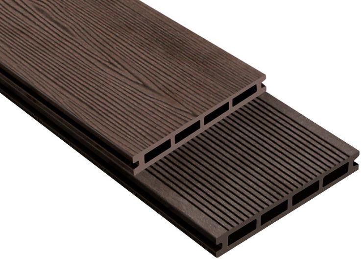 Террасная доска ДПК Outdoor 3D STORM/Вельвет коричневый микс купить в Владивостоке