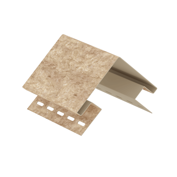 Наружный угол Ю-Пласт, Стоун-хаус Кварцит, Тёмно-Бежевый купить в Владивостоке