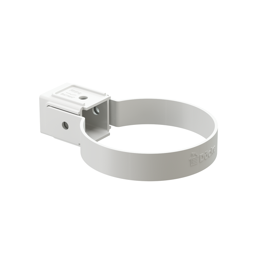 Универсальный хомут для водосточной трубы Docke Standard, белый купить в Владивостоке