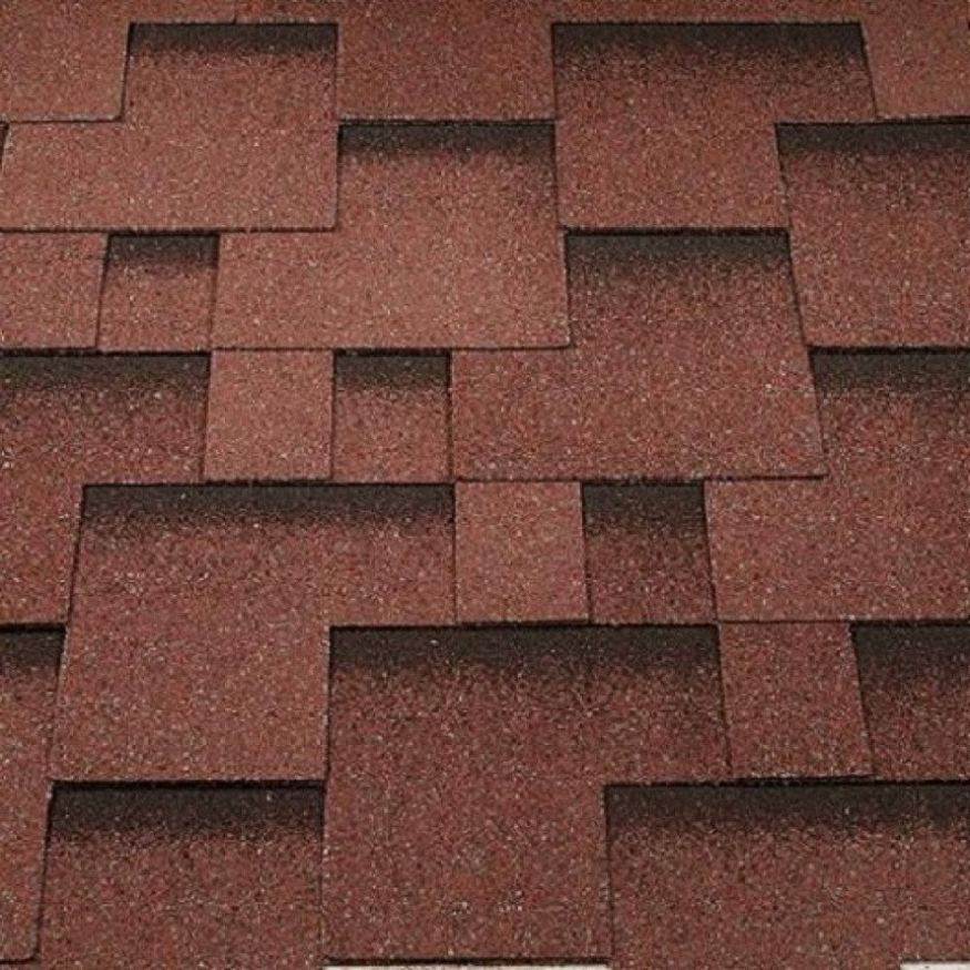 Гибкая черепица KATEPAL ROCKY красного цвета купить в Владивостоке